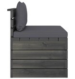 VidaXL 2-delige Loungeset met kussens pallet massief grenenhout