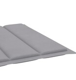 VidaXL Ligbed met kussen massief acaciahout