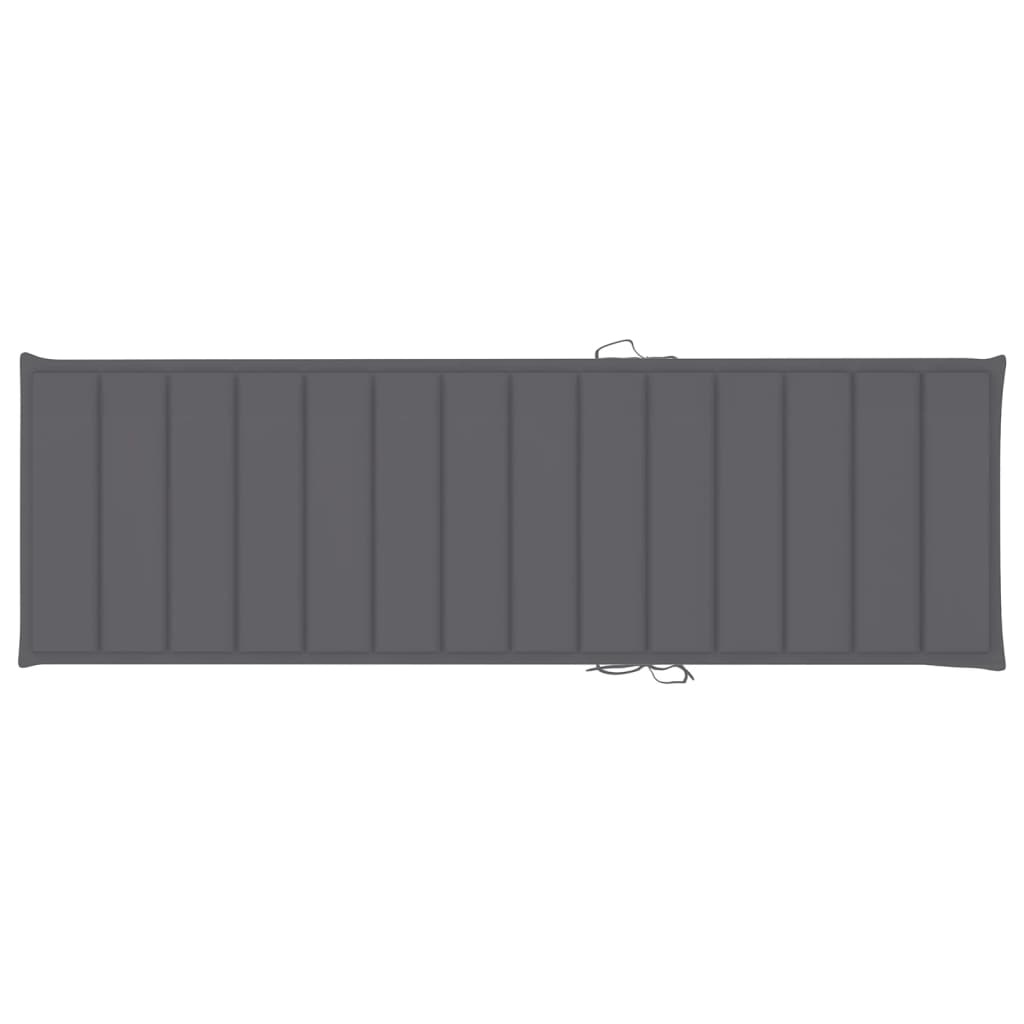 VidaXL Ligbed met kussen massief acaciahout