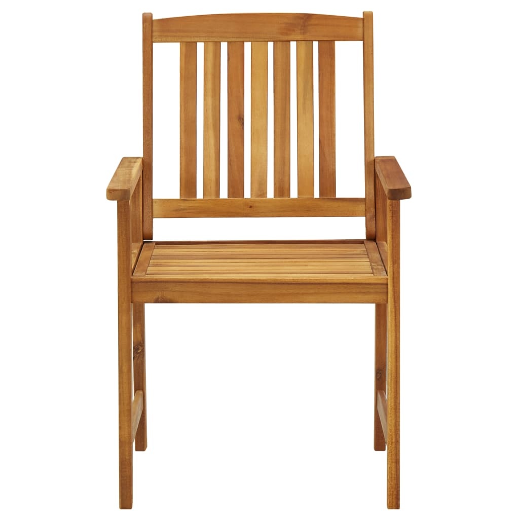VidaXL Regisseursstoelen 4 st met kussens massief acaciahout
