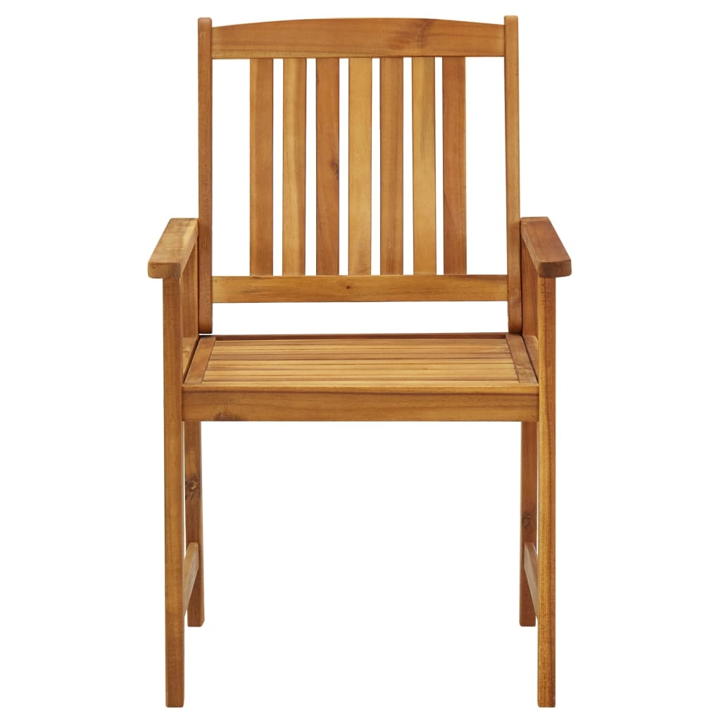VidaXL Regisseursstoelen 4 st met kussens massief acaciahout