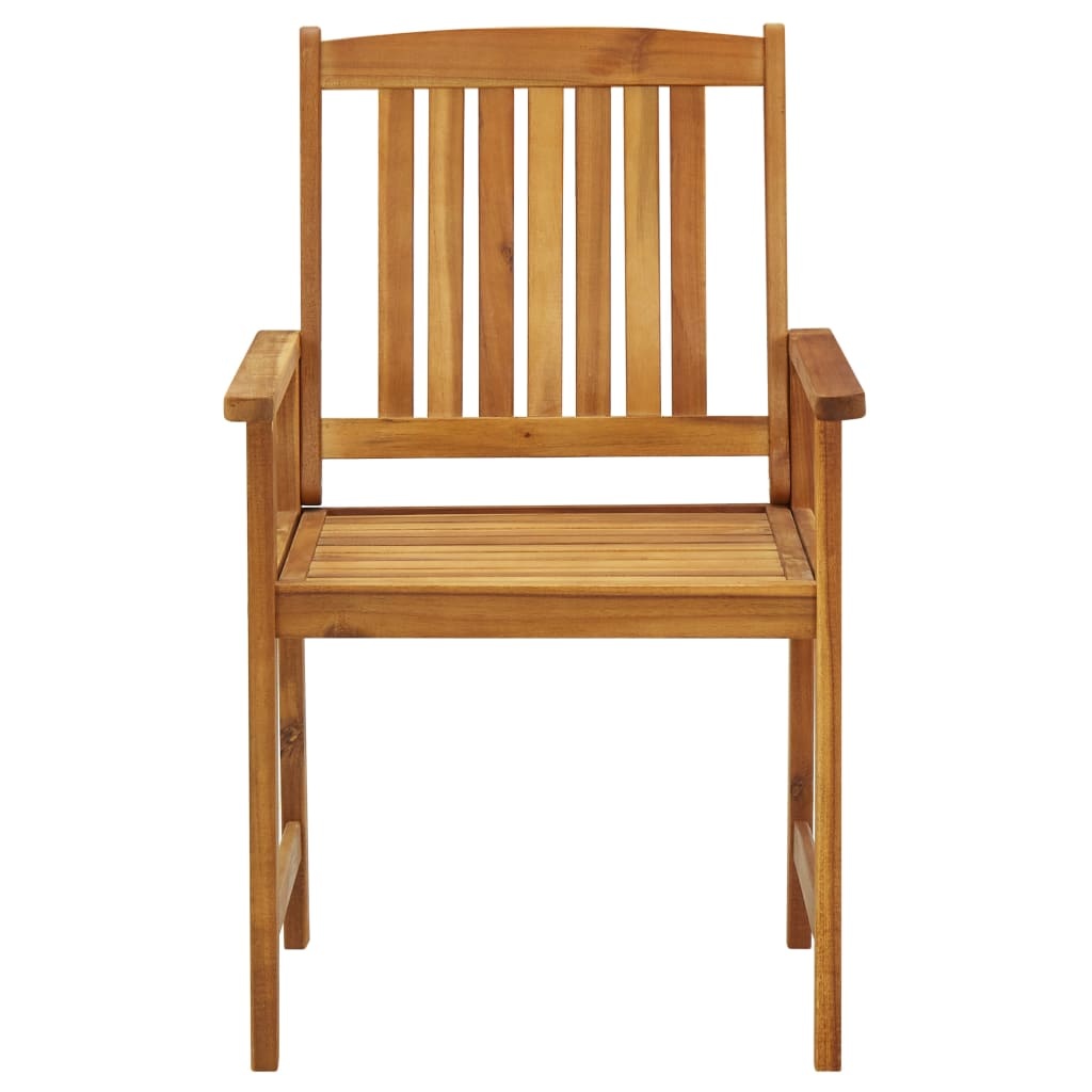 VidaXL Regisseursstoelen 4 st met kussens massief acaciahout