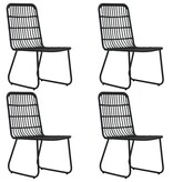 VidaXL 5-delige Tuinset poly rattan en glas