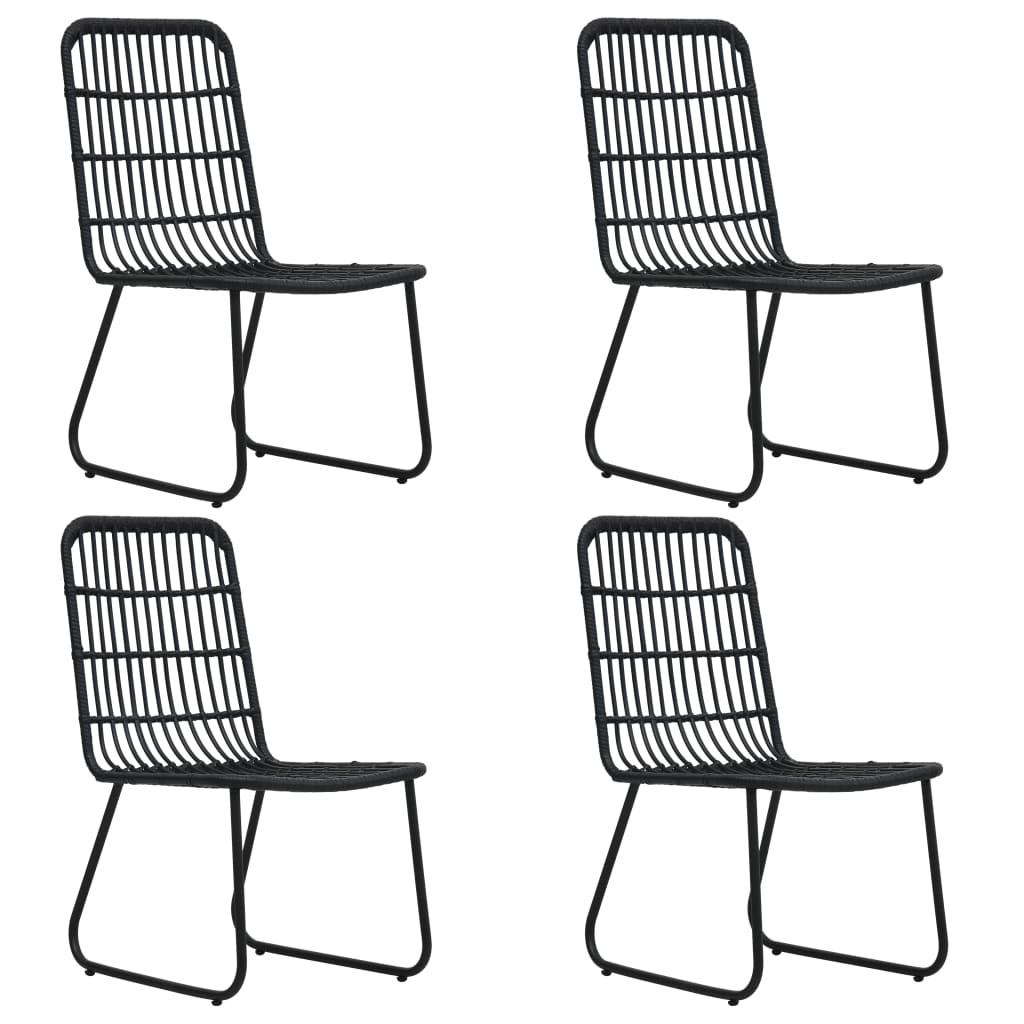 VidaXL 5-delige Tuinset poly rattan en glas