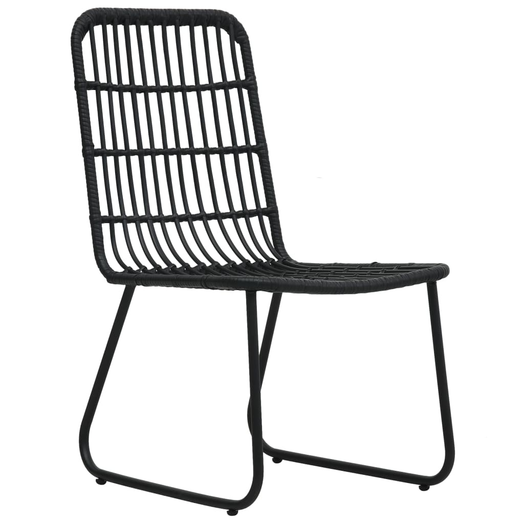 VidaXL 3-delige Tuinset poly rattan en glas