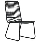 VidaXL 9-delige Tuinset poly rattan en glas