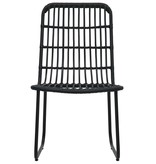 VidaXL 9-delige Tuinset poly rattan en glas