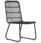 VidaXL 7-delige Tuinset poly rattan en glas