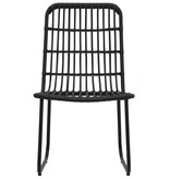 VidaXL 5-delige Tuinset poly rattan en glas