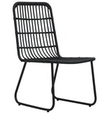 VidaXL 5-delige Tuinset poly rattan en glas