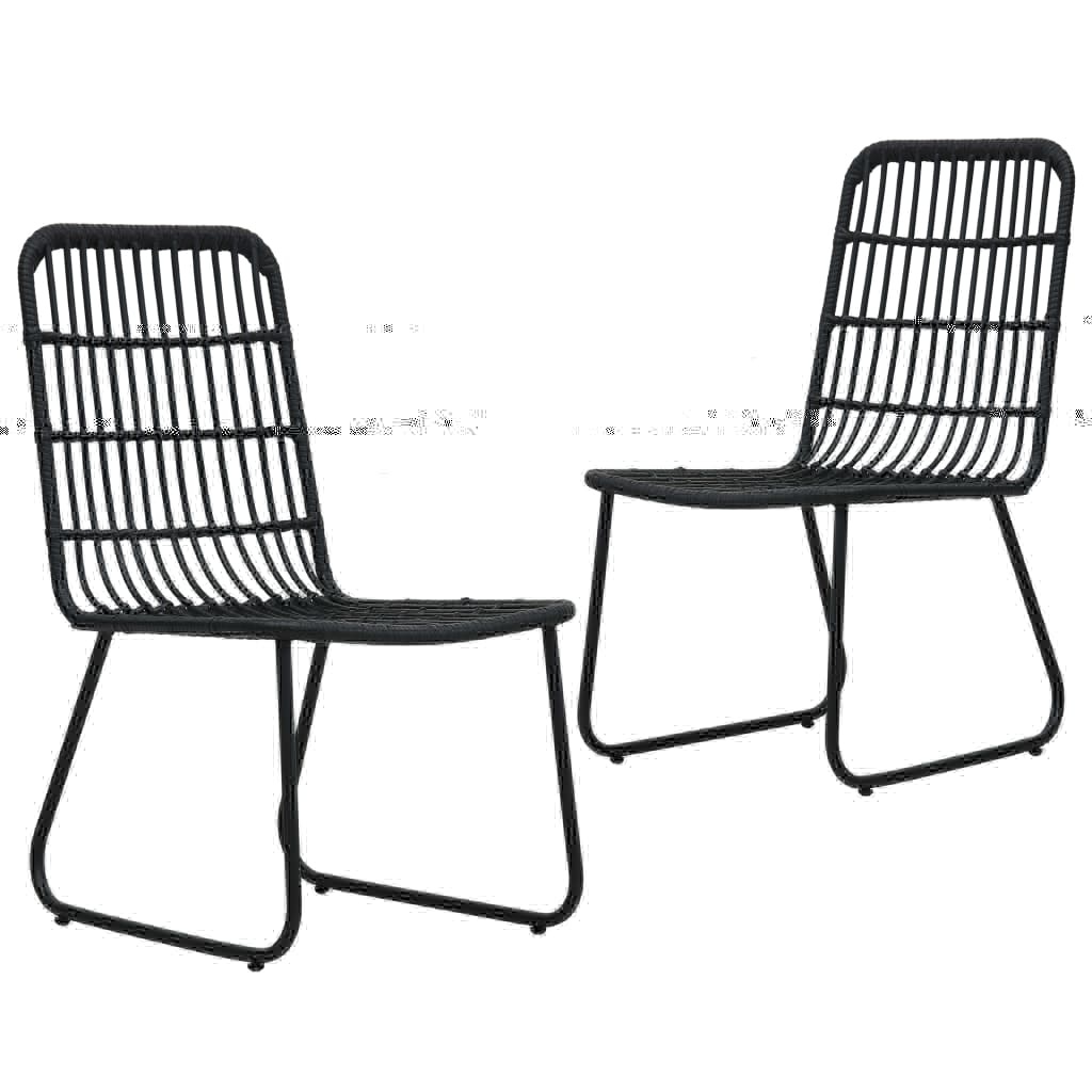VidaXL 3-delige Tuinset poly rattan en glas