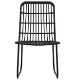 VidaXL 3-delige Tuinset poly rattan en glas