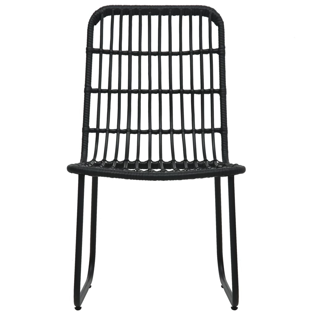 VidaXL 3-delige Tuinset poly rattan en glas