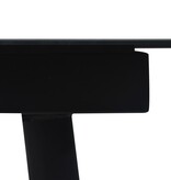VidaXL 9-delige Tuinset PVC-rattan zwart