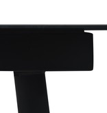 VidaXL 7-delige Tuinset PVC-rattan zwart