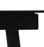 VidaXL 5-delige Tuinset PVC-rattan zwart