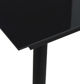 VidaXL 5-delige Tuinset PVC-rattan zwart
