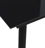 VidaXL 3-delige Tuinset PVC-rattan zwart