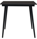 VidaXL 3-delige Tuinset PVC-rattan zwart