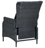 VidaXL 9-delige Tuinset met kussens poly rattan donkergrijs