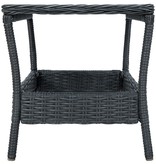 VidaXL 2-delige Loungeset met kussens poly rattan donkergrijs