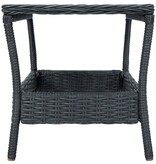 VidaXL 3-delige Loungeset met kussens poly rattan donkergrijs