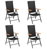VidaXL 5-delige Tuinset zwart en bruin