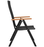 VidaXL 3-delige Tuinset zwart en bruin