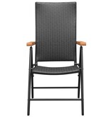VidaXL 7-delige Tuinset zwart en bruin