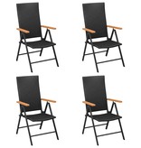 VidaXL 5-delige Tuinset zwart en bruin