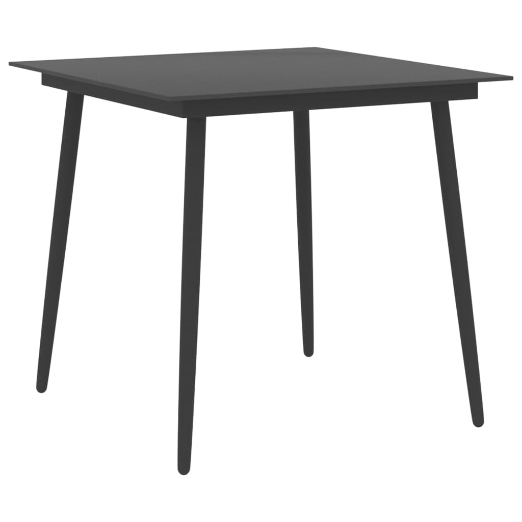 VidaXL 5-delige Tuinset zwart
