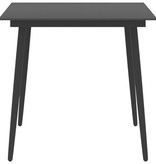 VidaXL 5-delige Tuinset zwart