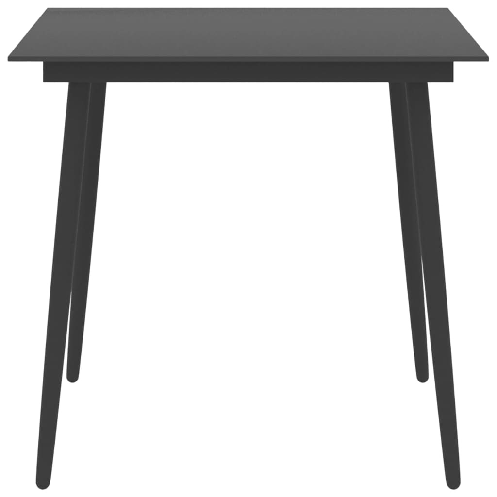 VidaXL 5-delige Tuinset zwart