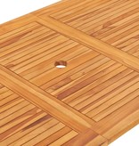 VidaXL 7-delige Tuinset inklapbaar massief teakhout