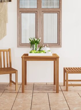 VidaXL 3-delige Tuinset massief teakhout