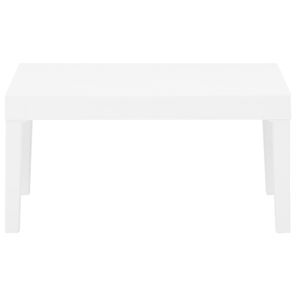 VidaXL 6-delige Loungeset met kussens kunststof wit