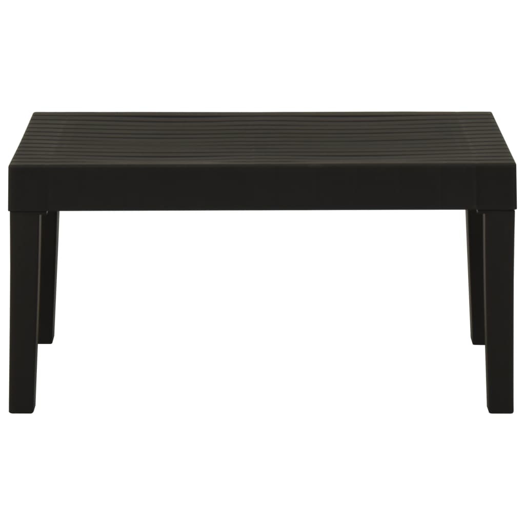 VidaXL 4-delige Loungeset met kussens kunststof grijs