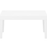 VidaXL 4-delige Loungeset met kussens kunststof wit