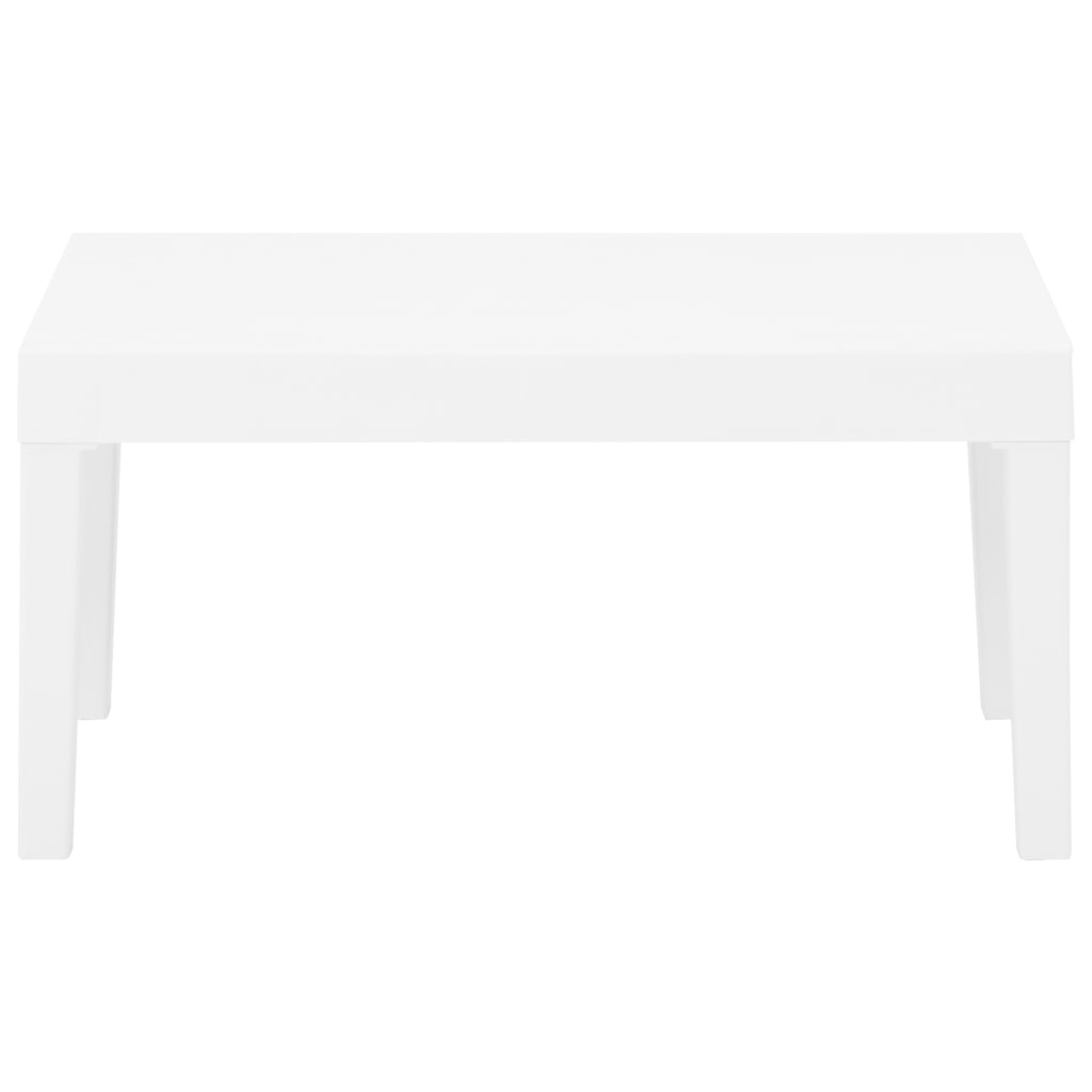 VidaXL 4-delige Loungeset met kussens kunststof wit