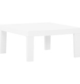 VidaXL 4-delige Loungeset met kussens kunststof wit
