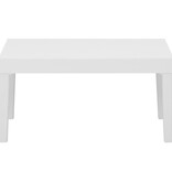 VidaXL 4-delige Loungeset met kussens kunststof wit