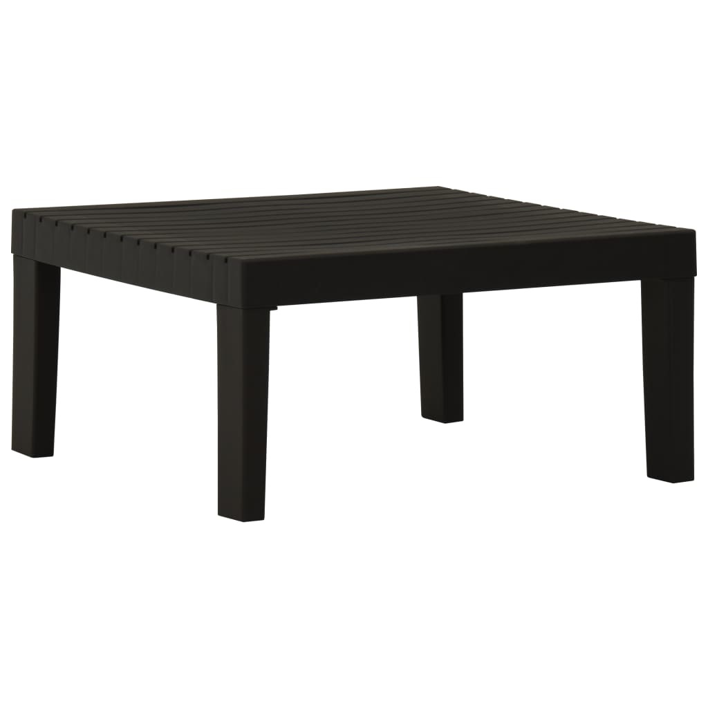 VidaXL 3-delige Loungeset met kussens kunststof grijs