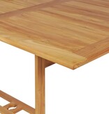 VidaXL 7-delige Tuinset massief teakhout