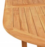 VidaXL 7-delige Tuinset met kussens massief teakhout