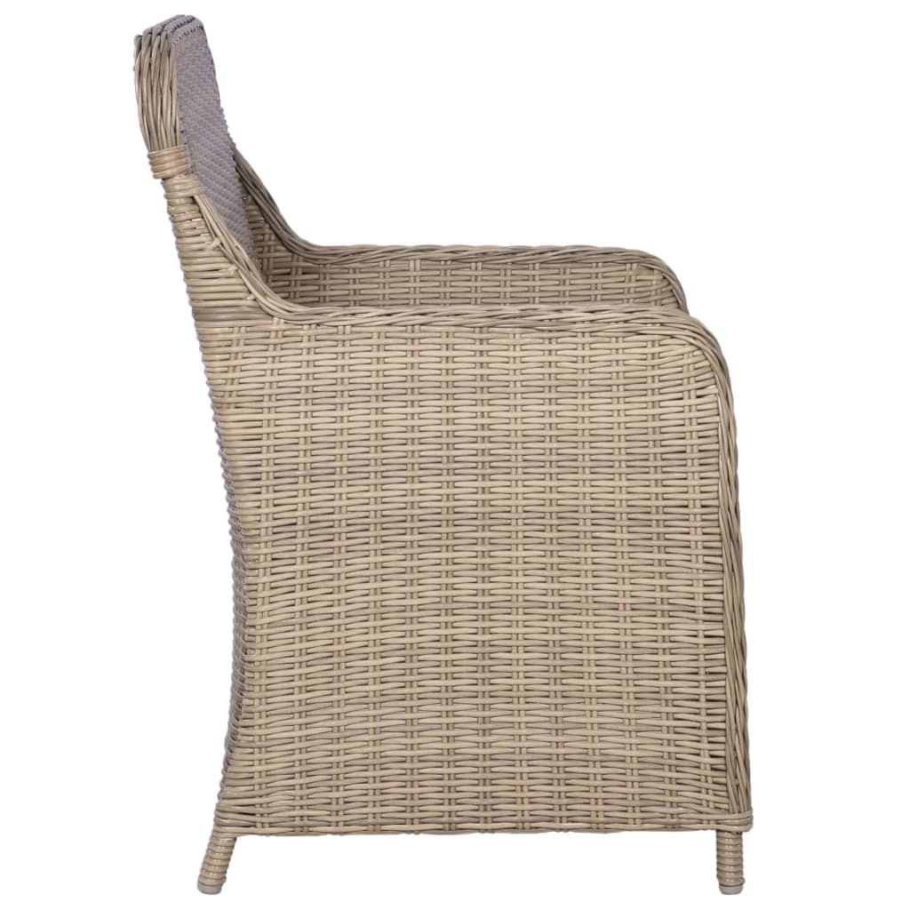 VidaXL 11-delige Tuinset poly rattan bruin