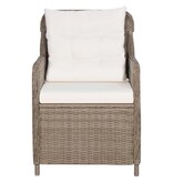 VidaXL 7-delige Tuinset poly rattan bruin