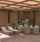 VidaXL 9-delige Tuinset poly rattan bruin