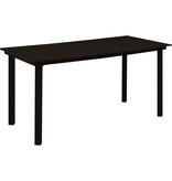 VidaXL 5-delige Tuinset katoenen touw en staal zwart