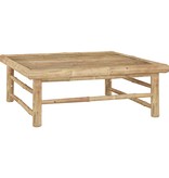 VidaXL 5-delige Loungeset met donkergrijze kussens bamboe