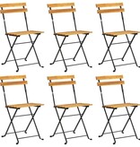 VidaXL 7-delige Tuinset inklapbaar massief acaciahout